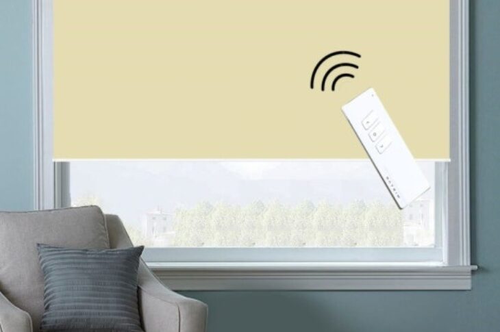 Рулонные шторы Blackout с электроприводом WiFi Натали
